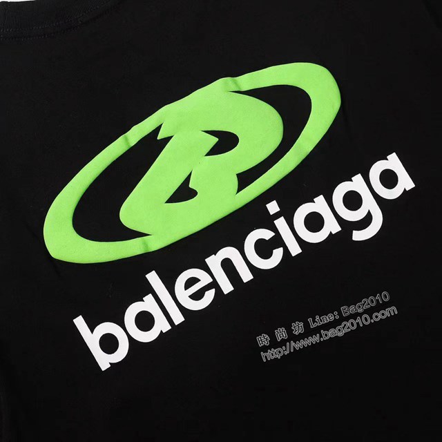 Balenciaga專櫃巴黎世家2023SS新款發泡印花T恤 男女同款 tzy2672